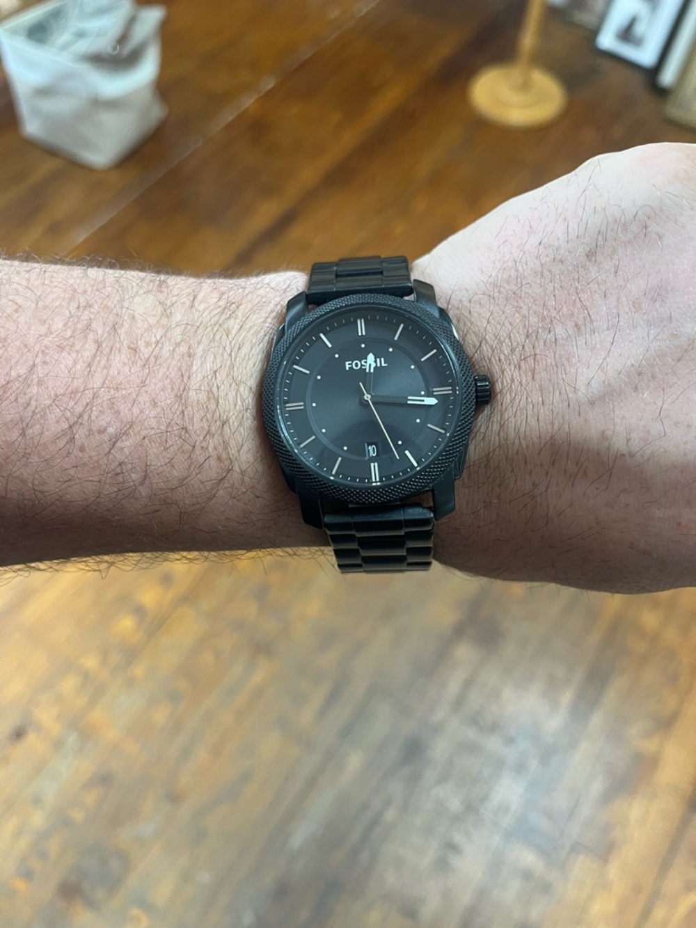 Fossil Black Stainless Steel Bracelet Watch with Matte Dial